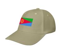 Eritrea Flag Baseball Hat,Classic 6 Panel Adjustable Fashion Cap for Women Men,Running Workouts and Outdoor Beige