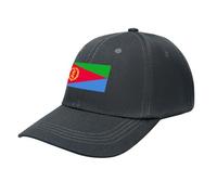 Eritrea Flag Baseball Hat,Classic 6 Panel Adjustable Fashion Cap for Women Men,Running Workouts and Outdoor Dark Gray