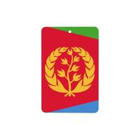 Eritrea Flag Car Air Fresheners 4 Pcs Hanging Scented Cards Fragrance Scented Cards For Car Aromatherapy Tablets