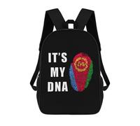 Eritrea Flag It's My DNA Classic Mens Backpack Womens 17 Inch Shoulder Bag
