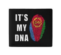 Eritrea Flag It's My DNA Mens Wallet Slim Leather Card Holder Bifold Wallets Front Pocket