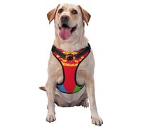 Eritrea Flag No Pull Dog Harness Adjustable Reflective Oxford Easy Control Medium Large Dog Harness