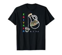 Eritrea Flag on Coffee Jebena Eritrean Clothing and Gift T-Shirt