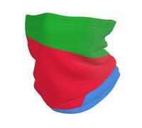 Eritrea Flag Pattern Multifunctional Elastic Neck Warmer Scarf Adjustable Balaclava Outdoor Essential Versatile Neck Gaiter Police Military Windproof Mask Outdoor Sports Gear
