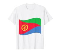 Eritrea Flag State of Eritrea Horn of Africa Red Sea Value Graphic T-Shirt, Men, White, M