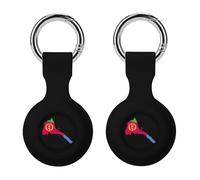 Eritrea Map with Flag Inside And Ribbon Compatible with AirTag Holder Anti-Scratch GPS Cases with Keychain Portable Accessory 2PCS