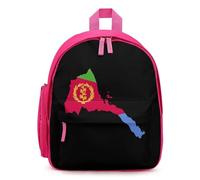Eritrea Map with Flag Inside And Ribbon Small Travel Backpack for Laptop Casual Daypack Lightweight Bag for Camping Work