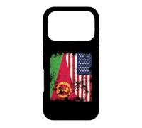 Eritrea USA Flag Distressed - Half American Case for iPhone 17 Pro