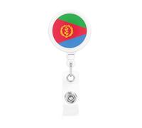 Eritrean Flag The Plastic Retractable Badge Holder is Made of ABS Material and The Rope is Nylon