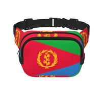 Eritrean Flag Unisex Adjustable Waist Square Double Layer Waist Pack for Outdoor Activities Travelling Running Hiking