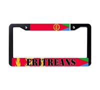 Eritreans Pride Metal License Plate Frame Car Auto Tag Holder - 2 Holes Eritreans Flag Licenses Plate Covers Holders Frames