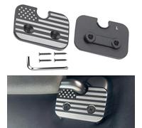 Erivis 2 PCS Sun Visor Repair Kit for Ram 1500 2019-2026 Accessories, Stars and Stripes Design Aluminum Sun Visor Clips, Visors Sun Visor Fix Replacement Fixes Sagging and Loose Visors (Black Flag)
