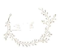 ERJGIKL Artificial Pearl Hairband Women Headbands Hair Jewelry Wedding Accessories For Pearl Rhinestone Bride Tiara(Red)