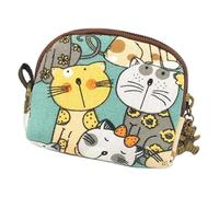 ERJUR Cute Coin Purse Pouch Handmade Cartoon Coin Purse Mini Wallet for Girls Women, Cute Cat, Coin Pouch With Zipper