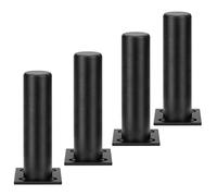 erkebspm 4 Metal Furniture Legs,Modern Round Furniture Feet,Adjustable Sofa Leg,Aluminum Alloy Cabinet Feet,DIY Replacement Table Legs for Cupboard Couch Chair Ottoman Drawers,With Screws (