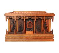 erkebspm Cremation Urn for Ashes Funeral supplies, ebony wood, moisture-proof, can store human ashes for a long time, perfect souvenirs, beautiful decoration, 33 * 22 * 20cm