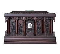 erkebspm Cremation Urn for Ashes Funeral supplies, solid wood material, moisture-proof, can store human ashes for a long time, perfect souvenirs, beautiful decoration, 34 * 23 * 22cm