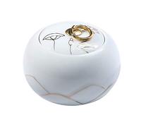 erkebspm Cremation Urn for Ashes Mini Funeral Urn for Adult&Pet Ashes,Human small Memorial Urns,Handmade Ceramics Keepsake,Burial Urn at Home or Cemetery,dog,cat (Color : A)