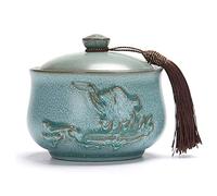 erkebspm Cremation Urns Funeral Urn,Ceramics Moisture Proof Handcrafted Urna Urns For Ashes Adult Pet Ashes Human Memorial Burial Urn At Home Or Cemetery (Color : 2)