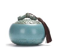 erkebspm Cremation Urns Funeral Urn,Ceramics Moisture Proof Handcrafted Urna Urns For Ashes Adult Pet Ashes Human Memorial Burial Urn At Home Or Cemetery (Color : 1)