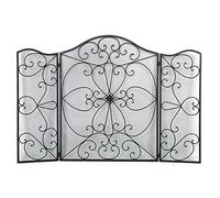 erkebspm Fireplace Screens Fireplace Panels Long Service Life Retro Wrought Iron Fire Screen for Room Fireplace Screen Flat Fireplace Screens Decorative