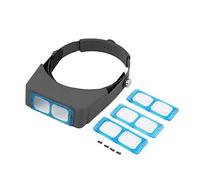 erkebspm Magnifying 1pcs Double Lens Head-mounted Headband Reading Magnifier Head Wearing Magnifying Glass Loupe 4 Magnifications Glasses
