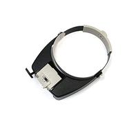 erkebspm Magnifying LED Lamp Light Headband Jewelry Magnifying Glass Head Loupe Reading Magnifier Headband LED Light Magnifying Glass Lens Visor