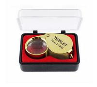 erkebspm Magnifying Mini Small 30X 21mm Metal Folding Pocket Size Portable Handheld High Magnification Glass Jewelry Loupe Identification Magnifier^ (Color : As pic4)