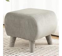 erkebspm Rectangle Pudding Footrest Ottoman With Detachable Legs,Flannel Low Footstool Bench For Living Room Bedroom,Portable Small Step Stool-D-15 * 12.2 * 13inch