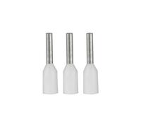 ERKO cable terminals 100 pieces, conductor cross section 0.5mm2, length 10mm, professional cable lugs made of galvanized copper with polyamide insulation