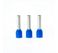 ERKO cable terminals 100 pieces, conductor cross section 2.5mm2, length 10mm, professional cable lugs made of galvanized copper with polyamide insulation