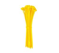 ERKO Cable Ties Yellow 200 x 3.6 mm 100 Pieces, for securing, Storage, Organization, Construction Sites, Short, 7.87 x 0.14 in