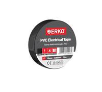 ERKO Electrical Insulation Tape Black 3/4in x 66ft PVC Wiring Repair, Flexible with Strong Adhesive Force, Chemical Resistant (19mm x 20m)