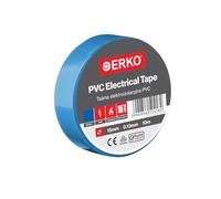 ERKO Electrical Insulation Tape Blue 0.6in x 33ft PVC Electrical Wiring Repair, Flexible, Strong Adhesion, Chemical Resistant, Universal (15mm x 10m)