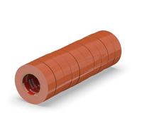 ERKO Electrical Insulation Tape Brown 10 Pack 0.6in x 33ft PVC Electrical Wiring Repair, Flexible, Strong Adhesion, Chemical Resistant, Universal (15mm x 10m)