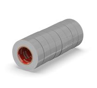 ERKO Electrical Insulation Tape Gray 8 Pack 3/4in x 66ft PVC Electrical Wiring Repair, Flexible, Strong Adhesion, Chemical Resistant, Universal (19mm x 20m)