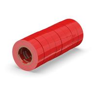 ERKO Electrical Insulation Tape PVC 3/4in x 66ft, 8pk, Red