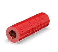 ERKO Electrical Insulation Tape Red 10 pack 0.6in x 33ft PVC Electrical Wiring Repair, Flexible, Strong Adhesion, Chemical Resistant, Universal (15mm x 10m)