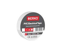 ERKO Electrical Insulation Tape White 3/4in x 66ft PVC Electrical Wiring Repair, Flexible, Strong Adhesion, Chemical Resistant, Universal (19mm x 20m)