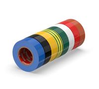 ERKO Electrical Tape Multicolor 8 Pack 3/4in x 66ft PVC Electrical Wiring Repair, Flexible, Strong Adhesion, Chemical Resistant, Universal (19mm x 20m)