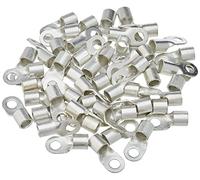ERKO professional non-insulated ring terminals 50 pieces for M6 screws and wire size of 0.1 ÷ 0.5 mm2, manufactured according to DIN 46234 standard