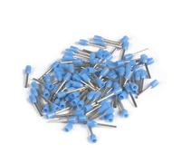 ERKO Wire End Ferrules 100 pieces, Wire Cross Section, 0.25 mm², Length 6 mm, Professional Cable Lugs Made of Galvanised Copper with Polyamide Insulation, Cable Connector for Electricians