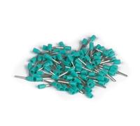 ERKO Wire End Ferrules, Wire Cross Section, 0.34 mm², Length 6 mm 100 Pieces Professional Cable Lugs Made of Galvanised Copper with Polyamide Insulation, Cable Connector for Electricians