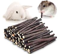 ERKOON Apple Sticks, 500g Organic Apple Wood Chewing Sticks for Rabbits, Guinea Pigs, Chinchillas, Hamsters, Gerbils, Rats and Other Small Animals, Natural Wood Molar Chew Toys and Treats