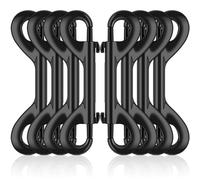 ERKOON Extra Large 4.7 inch Double Ended Bolt Snaps Hooks 220lbs Load Capacity Zinc Alloy Double Sided Clips Heavy Duty Trigger Snap for Dogs Leashes/Water Bucket/Horse Feed/Hammocks (8 Pack)
