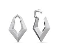 ERKUOO CZ Teardrop Triangle Ear Hangers Heavy Weights for Stretched Ears 4G 6G Gothic Punk Hypoallergenic Gauges Jewelry Body Piercing Accessories for Men Women