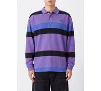 ERL Striped Long-Sleeved Cotton Polo Shirt with Embroidered Logo - Size: M - male