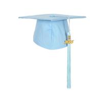 Erligo Matte Kindergarten Preschool Graduation Cap with Year Tassel Charm for Children (Sky Blue)