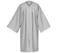Erligo Unisex Matte Choir Robes for Church Adults, Graduation Gown Only for High School and Bachelor, Gray, 57