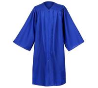 Erligo Unisex Matte Choir Robes for Church Adults, Graduation Gown Only for High School and Bachelor 14 Colors, Royal Blue, 39